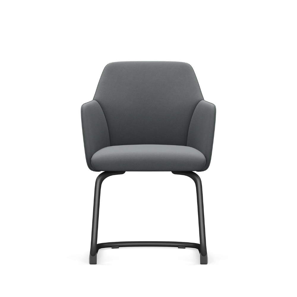 Belle-V Mid Back Office Fabric Conference Meeting Cantilever Chair