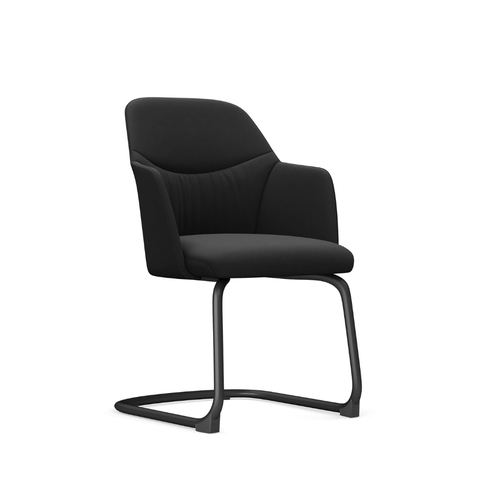 Belle-V Mid Back Office Fabric Conference Meeting Cantilever Chair