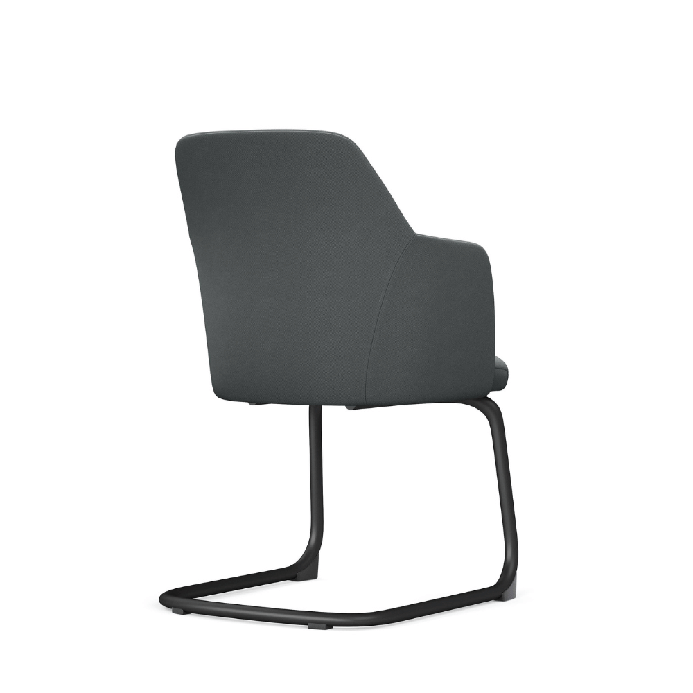 Belle-V Mid Back Office Fabric Conference Meeting Cantilever Chair