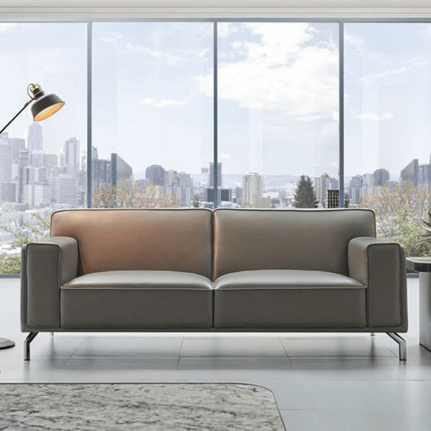 Bellice Three Seater Modern Office Leather Lounge Sofa