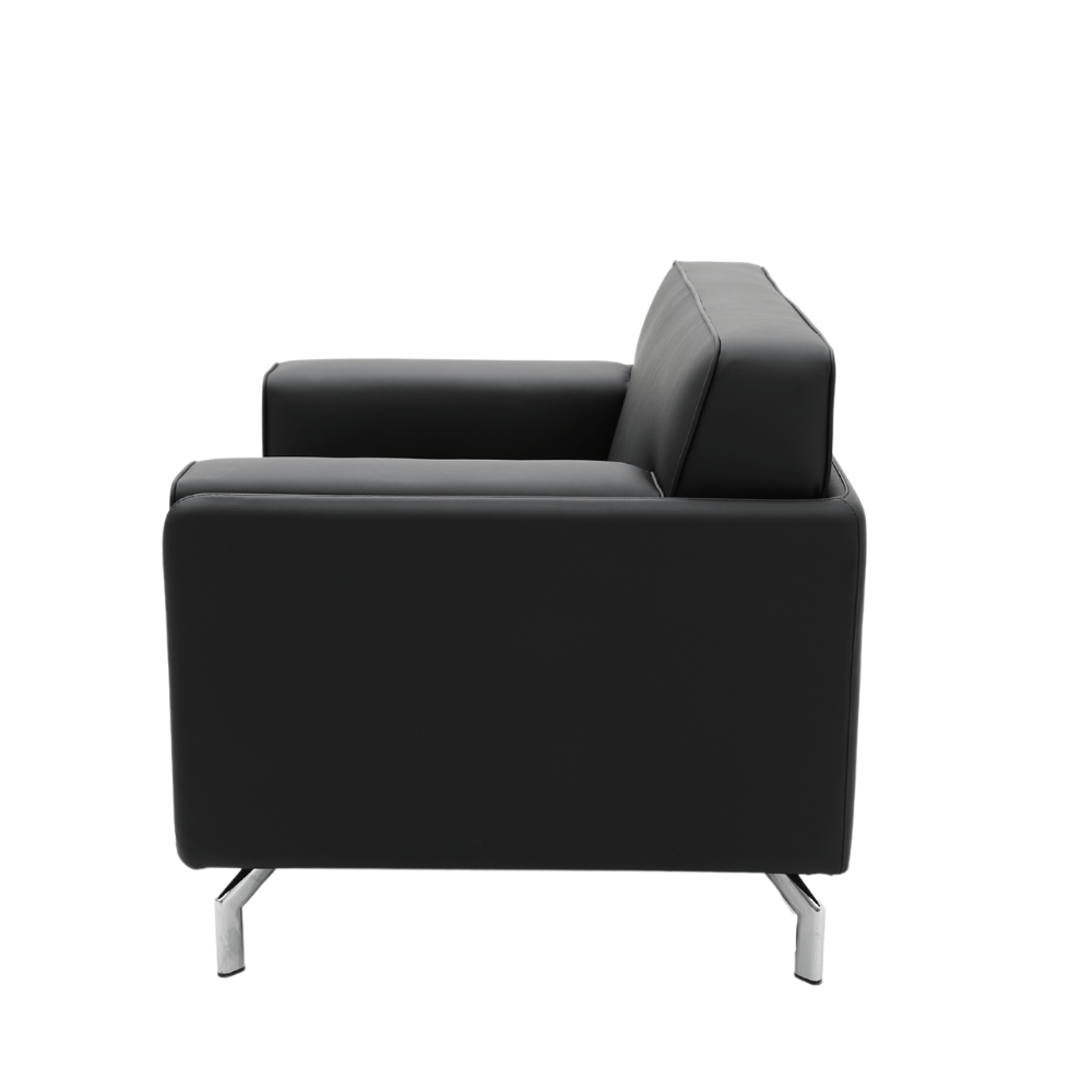 Bellice Single Seater Modern Office Leather Lounge Sofa