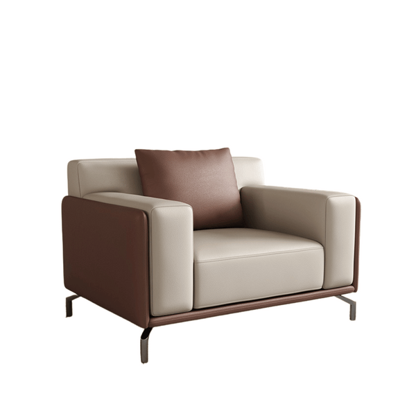 Bellice Single Seater Modern Office Leather Lounge Sofa – Gavisco ...