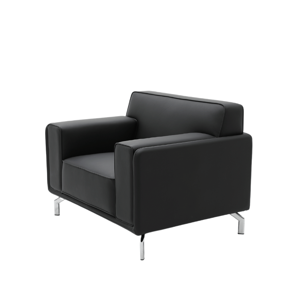 Bellice Single Seater Modern Office Leather Lounge Sofa