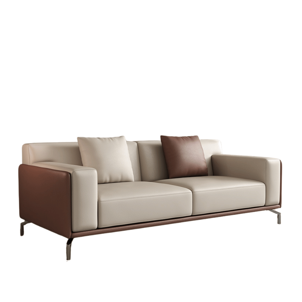 Bellice Three Seater Modern Office Leather Lounge Sofa