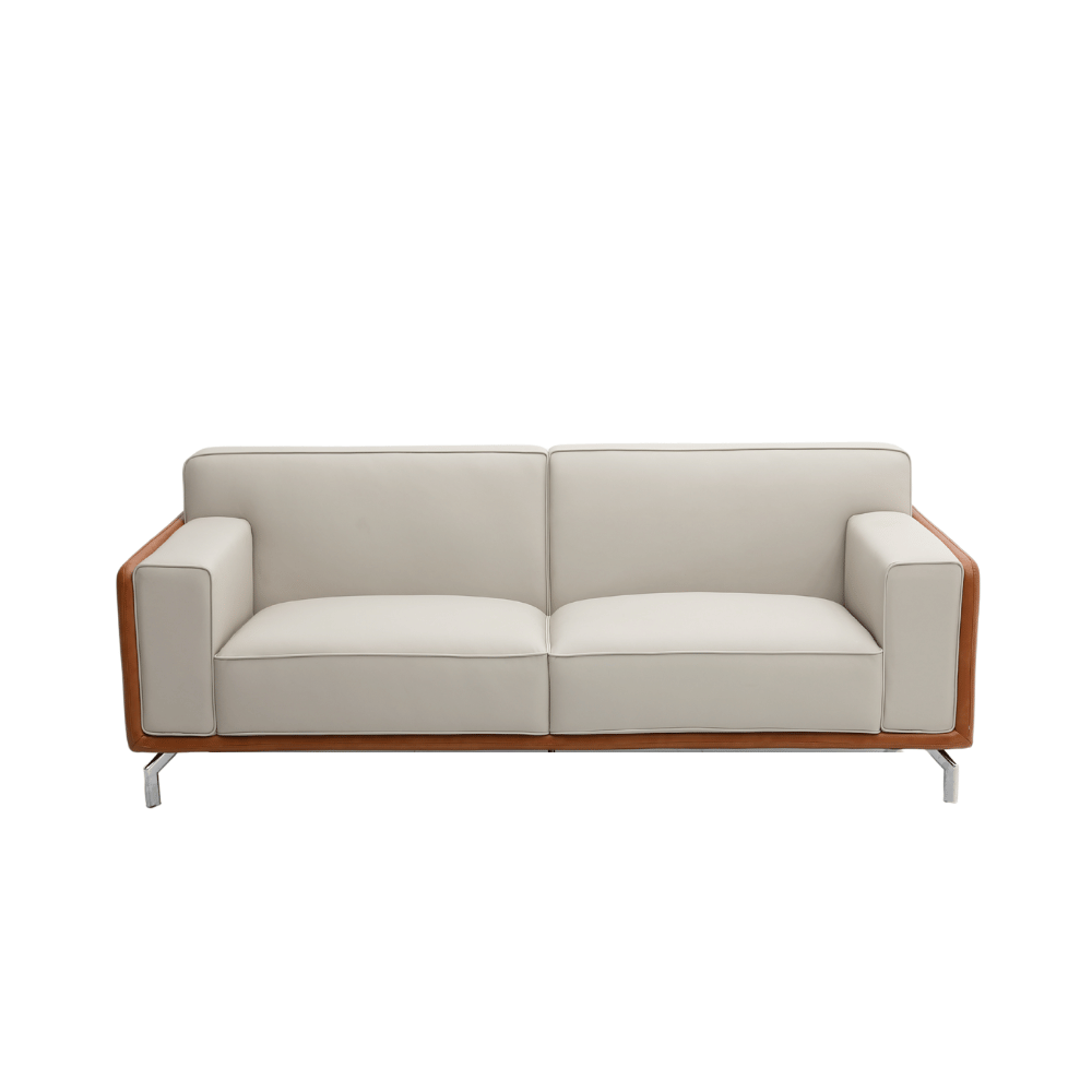 Bellice Three Seater Modern Office Leather Lounge Sofa