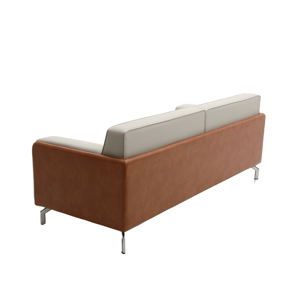 Bellice Three Seater Modern Office Leather Lounge Sofa