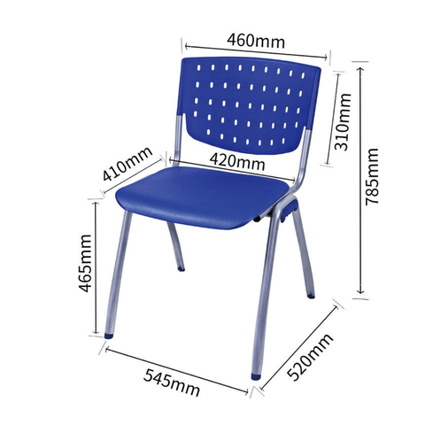 Benno Modular Metal Frame Plastic Stackable Chair