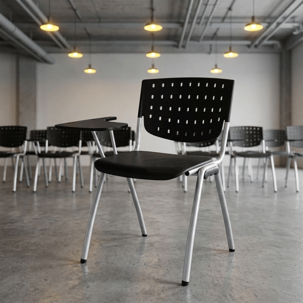 Benno Modular Metal Frame Plastic Stackable Chair