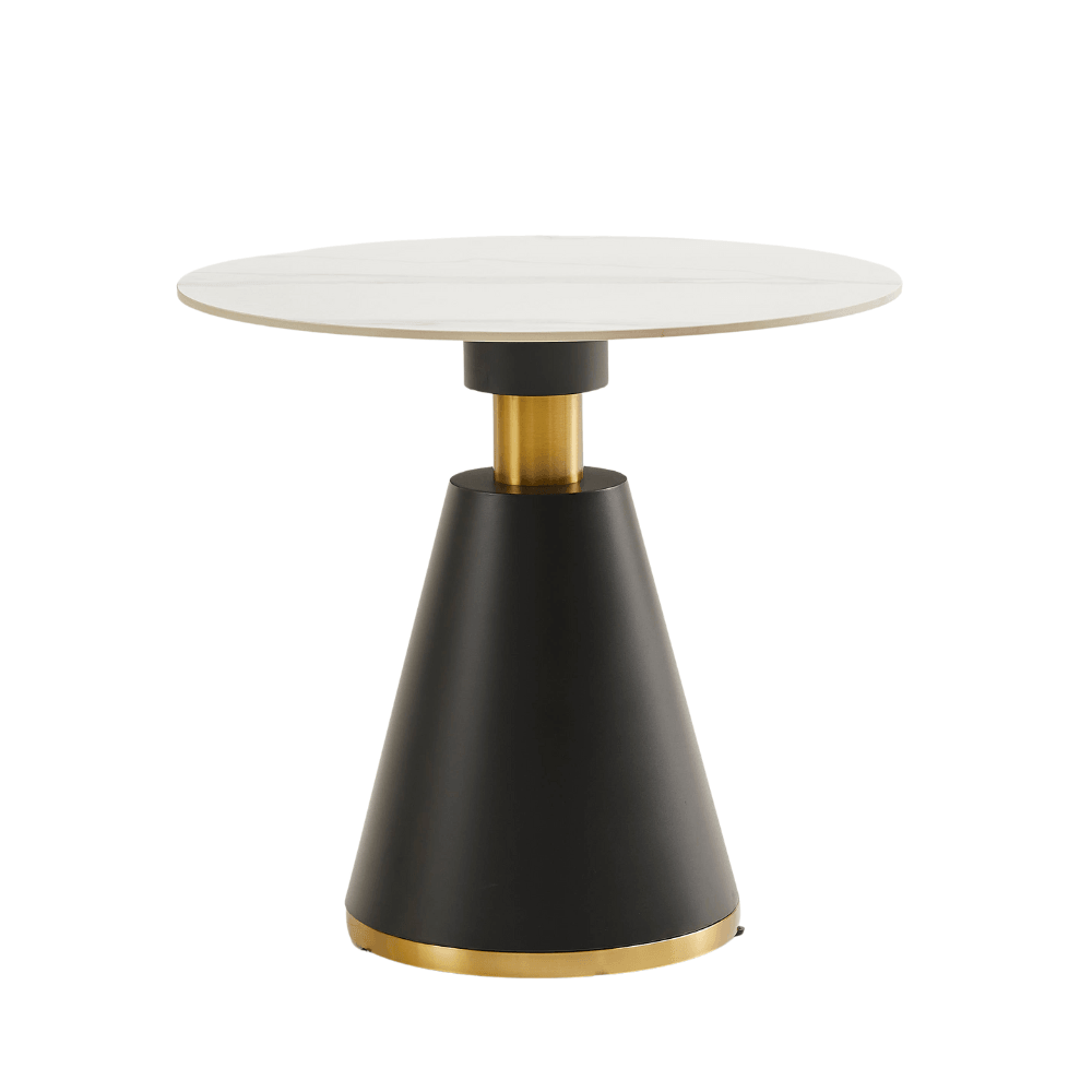 Office Side Table Rounded OT05 Luxury Office Sintered Stone Round Coffee Side Table – Gavisco ...
