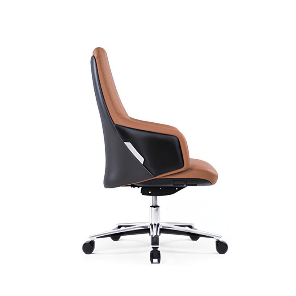 Bloom-M Mid Back Genuine Leather Executive Chair - Gavisco Office Furniture