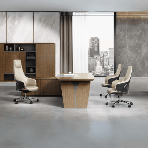 Bloom-M Mid Back Genuine Leather Executive Chair - Gavisco Office Furniture