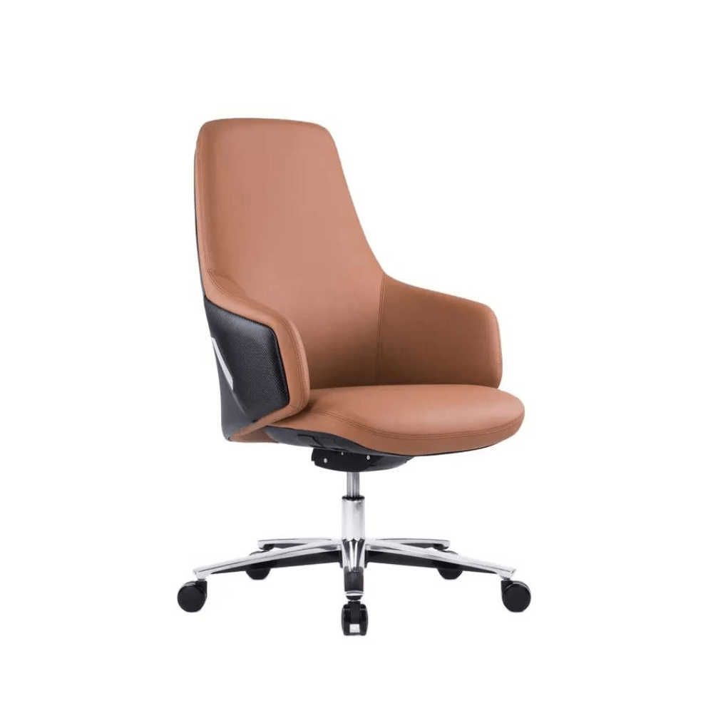 Bloom-M Mid Back Genuine Leather Executive Chair - Gavisco Office Furniture