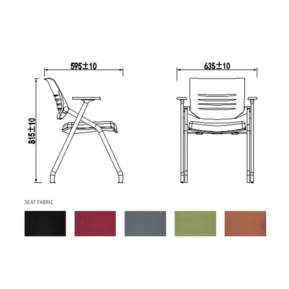 Boat-A Foldable Training Chair with Seat Cushion