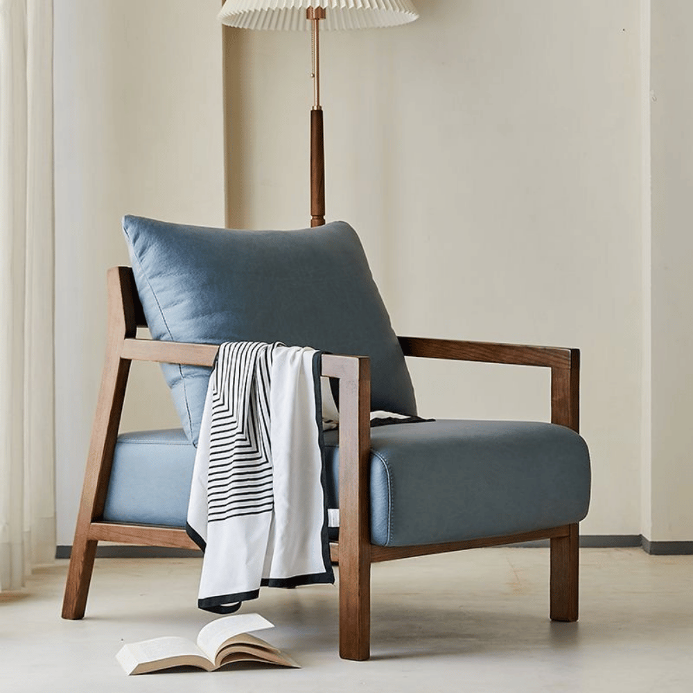 Bosco Solid Wood Lounge Sofa Armchair