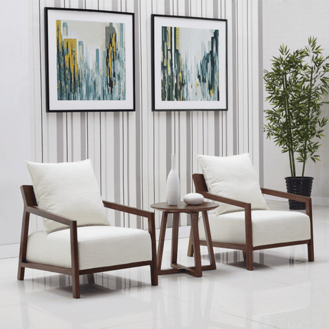 Bosco Solid Wood Lounge Sofa Armchair