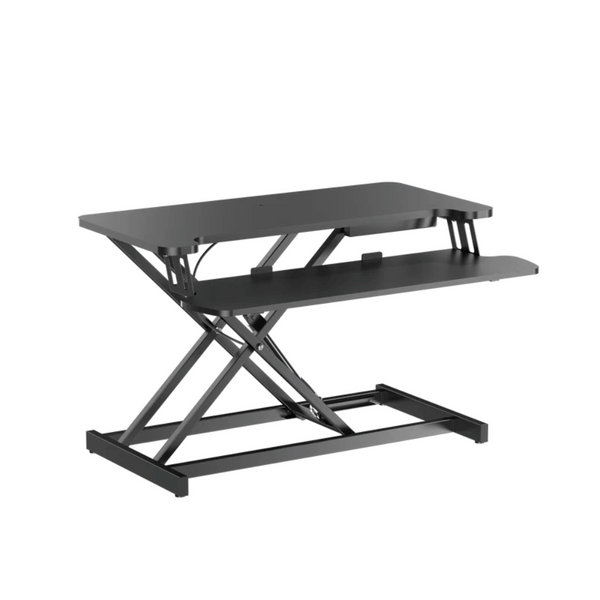 Brateck DWS37-01 Gas Spring Sit-Stand Desk Converter with Keyboard Tra ...