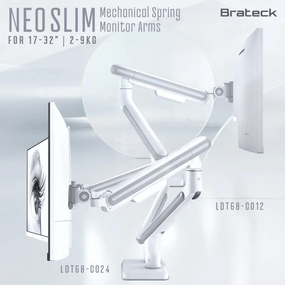 Brateck LDT68-C012 Neo Slim 單顯示器螢幕支架