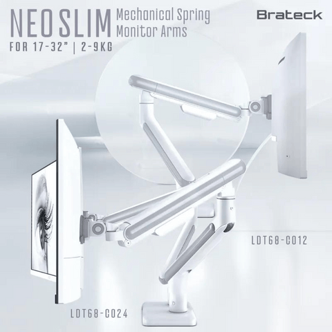 Brateck LDT68-C024 Neo Slim 雙顯示器螢幕支架