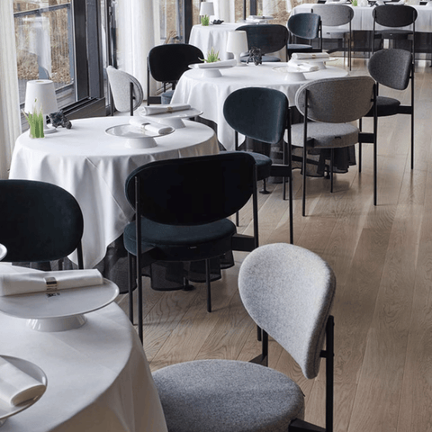 Brio Modern Minimalist Fabric Upholstered Dining Chair