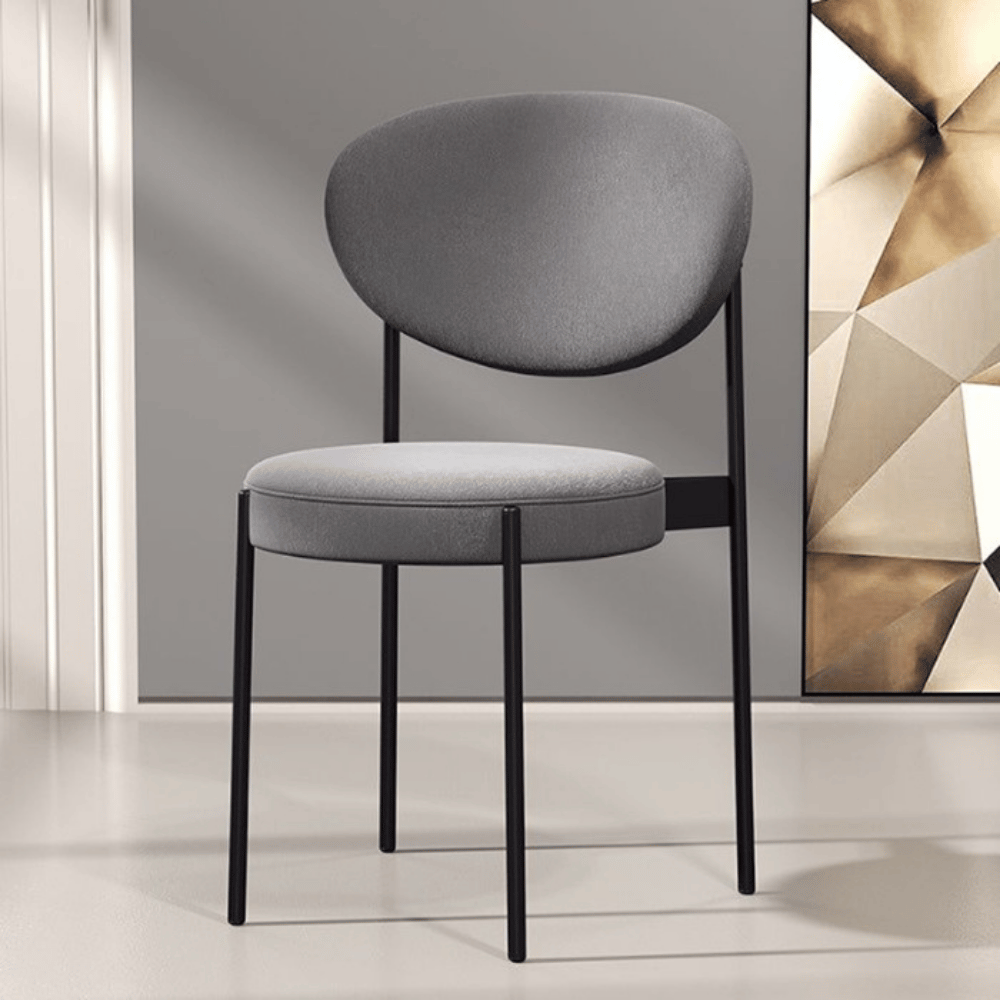 Brio Modern Minimalist Fabric Upholstered Dining Chair