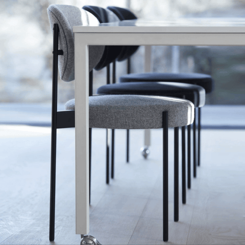 Brio Modern Minimalist Fabric Upholstered Dining Chair