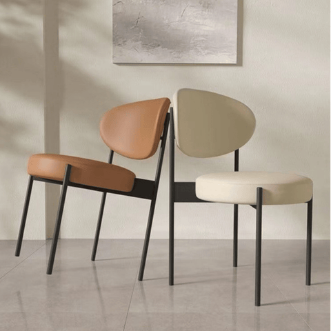 Brio Modern Minimalist Fabric Upholstered Dining Chair