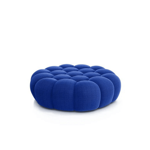 Bubble Designer Fabric Curved Lounge Leisure Sofa Ottoman Pouf