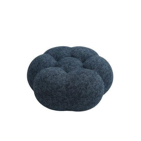 Bubble Designer Fabric Curved Lounge Leisure Sofa Ottoman Pouf