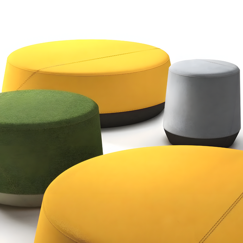 Buono-A Fabric Lounge Sofa Pouf Stool - Gavisco Premium Office Furniture