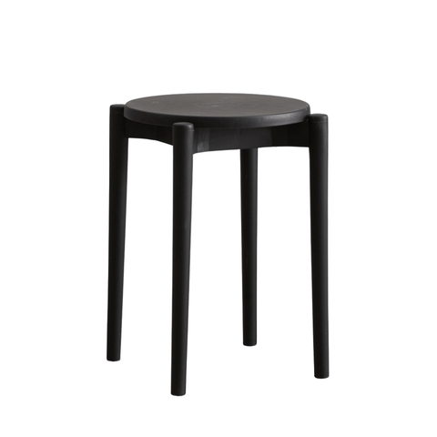 Button Stackable Plastic Round Stool