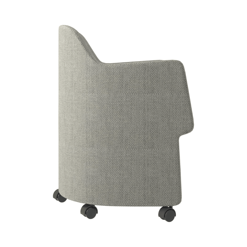 Cactus-A Fabric Office Training Chair with Storage - Gavisco Office Furniture