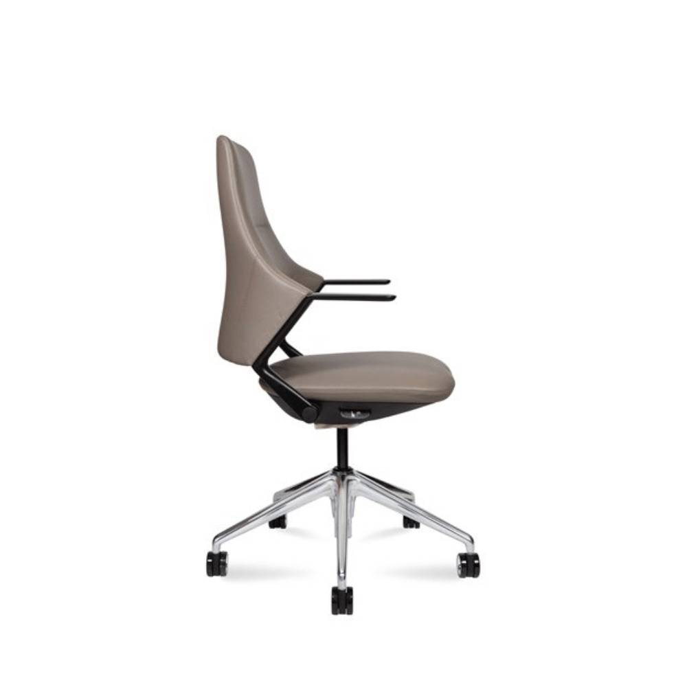 Caesar-M Modern Mid Back Leather Office Executive Conference Meeting Chair