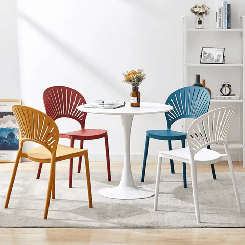 Cameo Modern Stackable Plastic Dining Chair