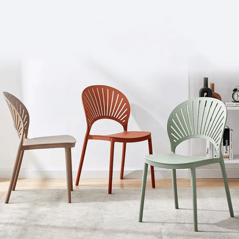 Cameo Modern Stackable Plastic Dining Chair