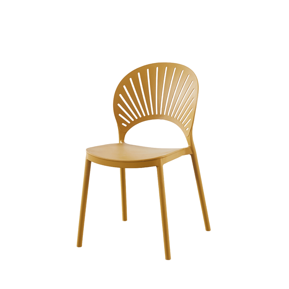 Cameo Modern Stackable Plastic Dining Chair