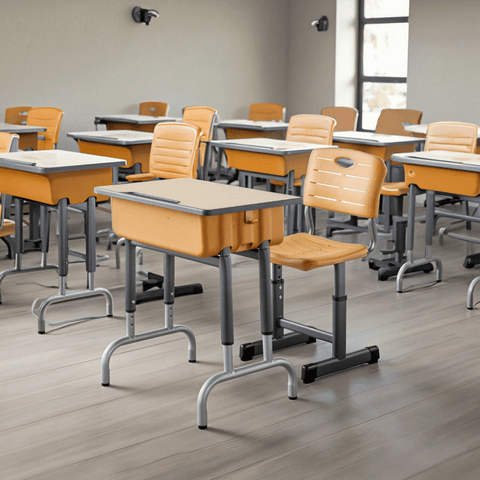 Canon Modern Adjustable Student Desk and Chair Set