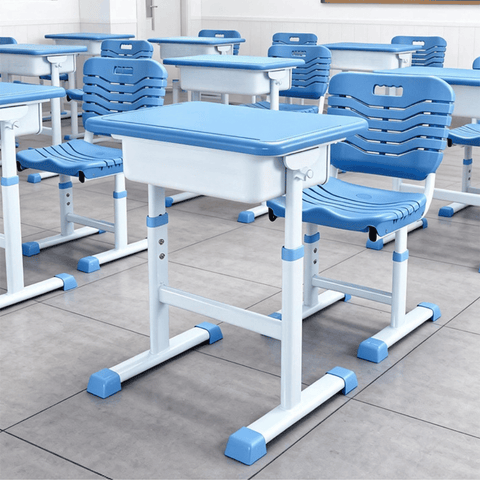 Canvas Adjustable Student Desk and Chair Set
