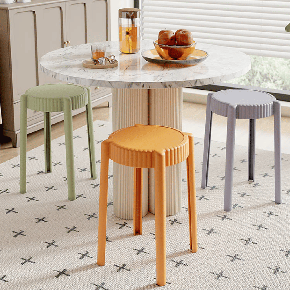 CAP Stackable Plastic Round Stool