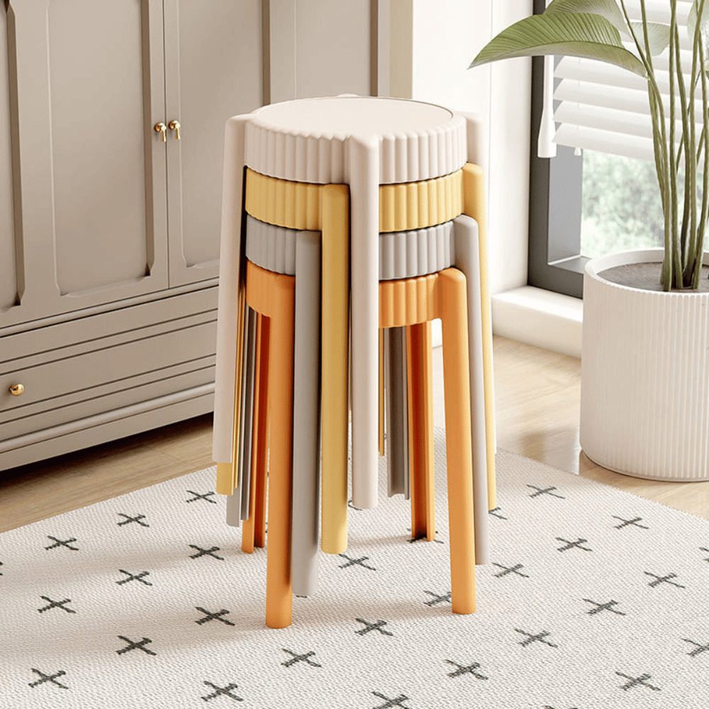 CAP Stackable Plastic Round Stool