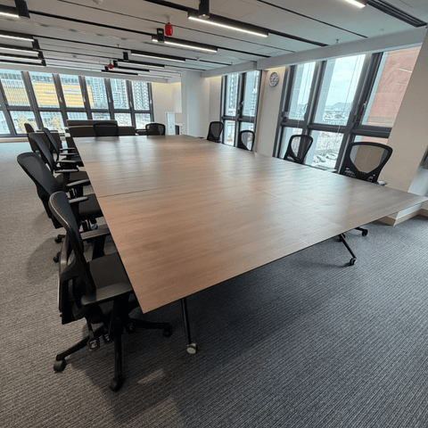 Carl Fold-In-Half Office Mobile Folding Conference Table