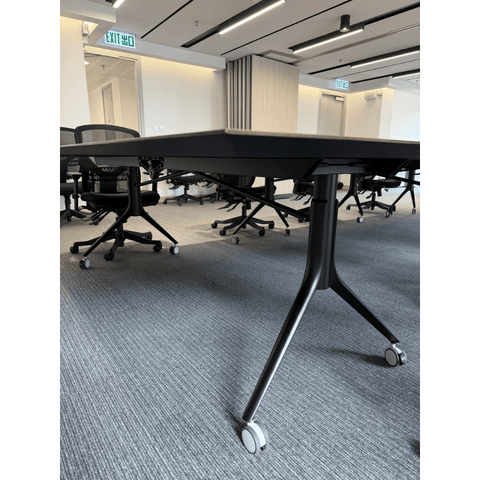 Carl Fold-In-Half Office Mobile Folding Conference Table