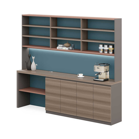 Cela 2.4M Office Pantry Storage Cabinet Cupboard - Gavisco Premium Office Furniture
