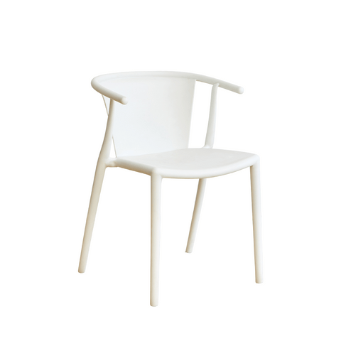 Charles Modern Stackable Plastic Dining Arm Chair