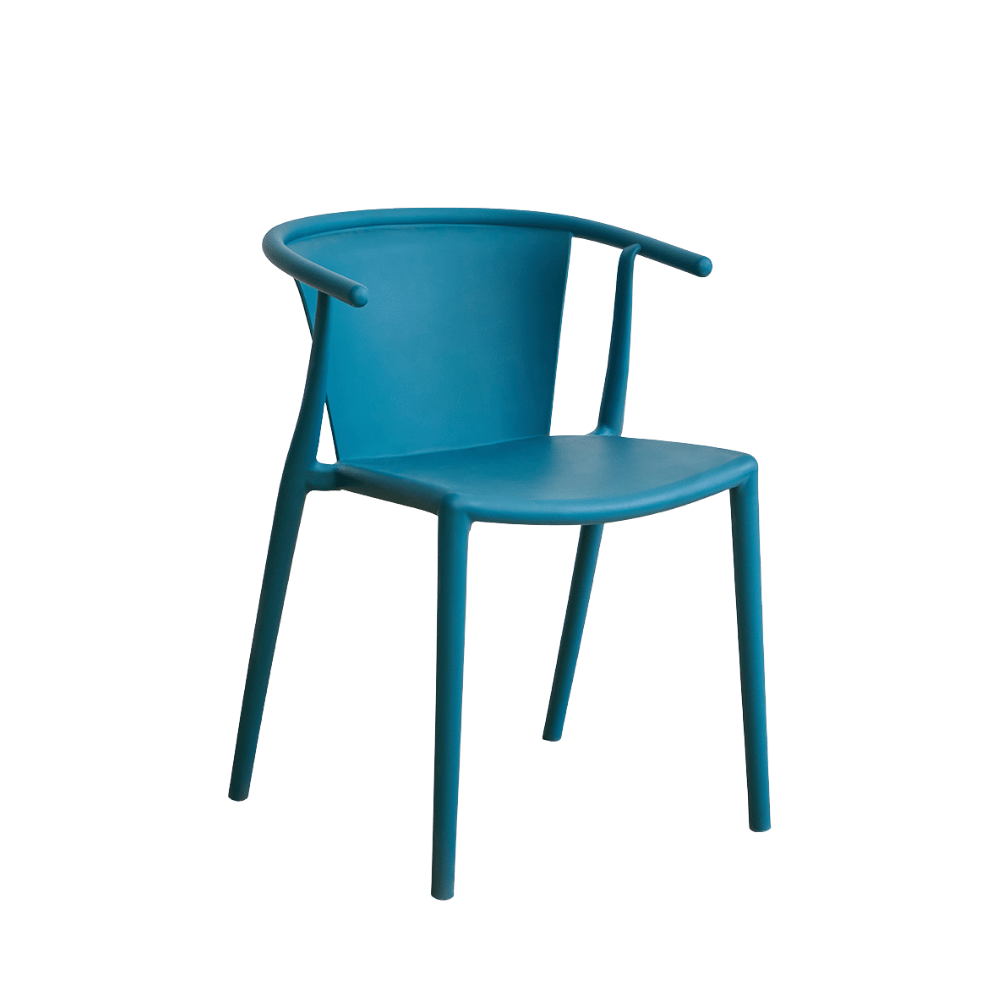 Charles Modern Stackable Plastic Dining Arm Chair