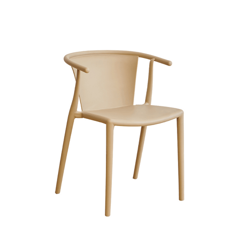 Charles Modern Stackable Plastic Dining Arm Chair