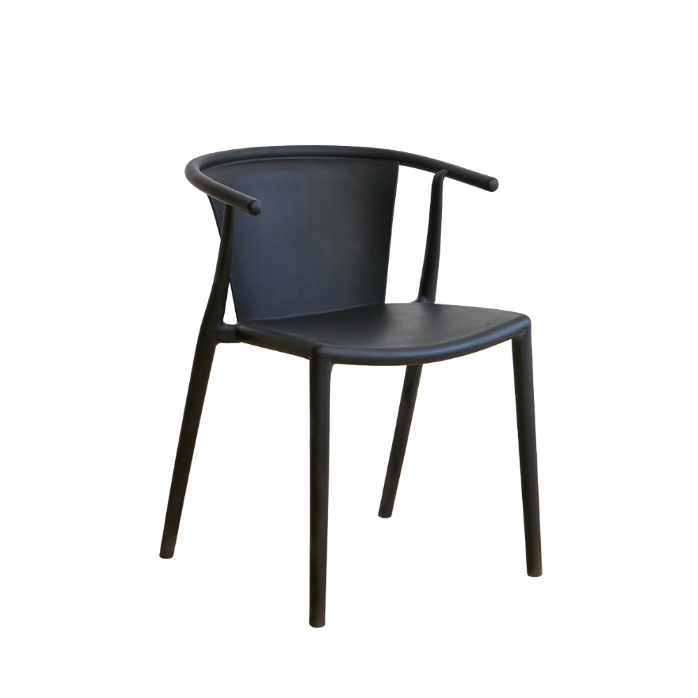 Charles Modern Stackable Plastic Dining Arm Chair