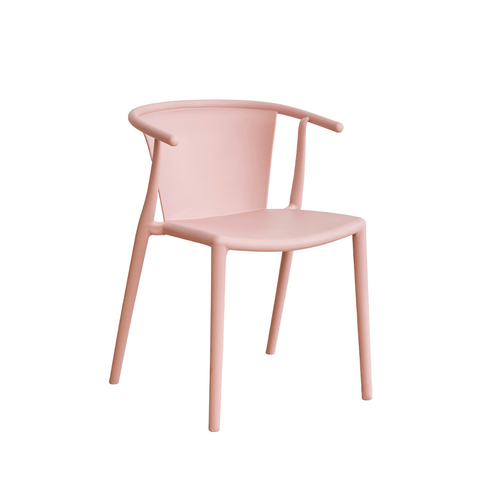 Charles Modern Stackable Plastic Dining Arm Chair