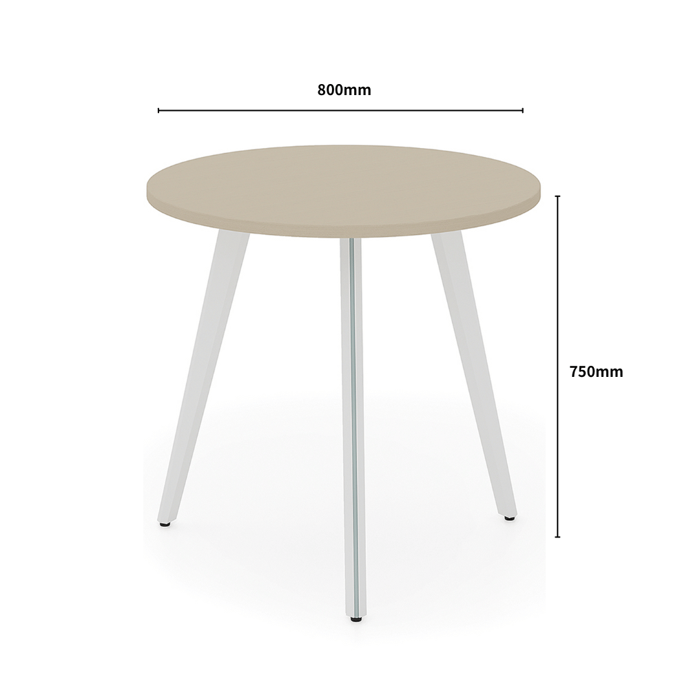 Chit-B Metal Leg Small Meeting Round Table