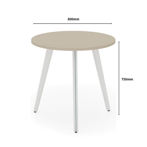 Chit-B Metal Leg Small Meeting Round Table