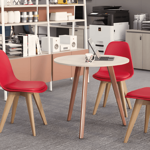 Chit-B Metal Leg Small Meeting Round Table